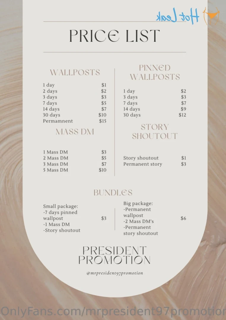President Promotion Agency [ mrpresident97promotion ] Onlyfans leaked photo 12438216 on Hotleaks.tv